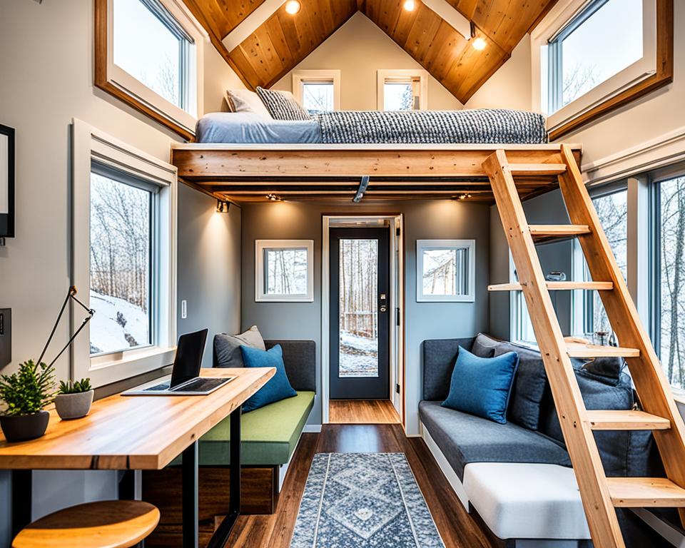 Cozy Lofted Tiny House Interior