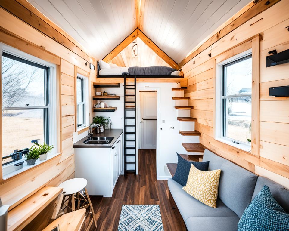 how big to make living space in 26ft tiny house