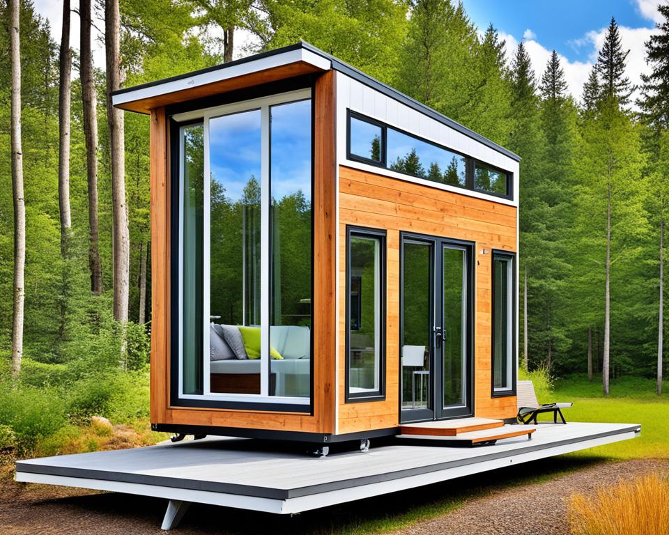 foldable tiny house with bathroom