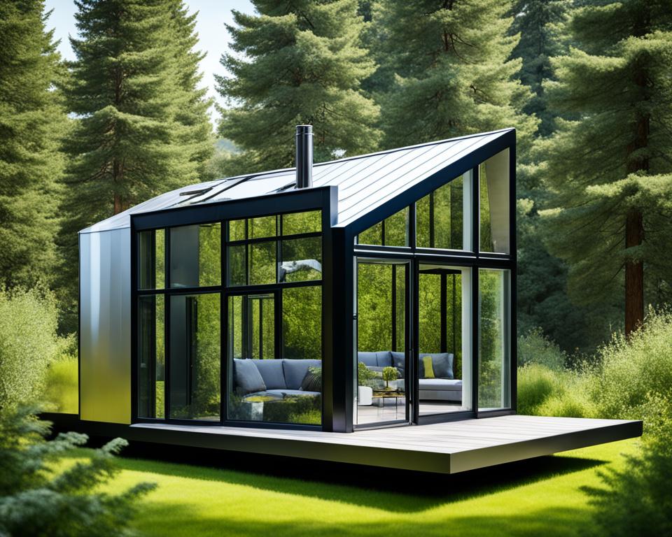 minimalist metal dwelling design