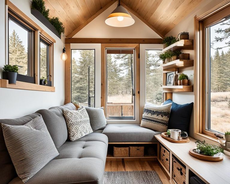 View of Tiny House Living Room Furniture – Compact & Cozy Sets – Urban Tiny Houses
