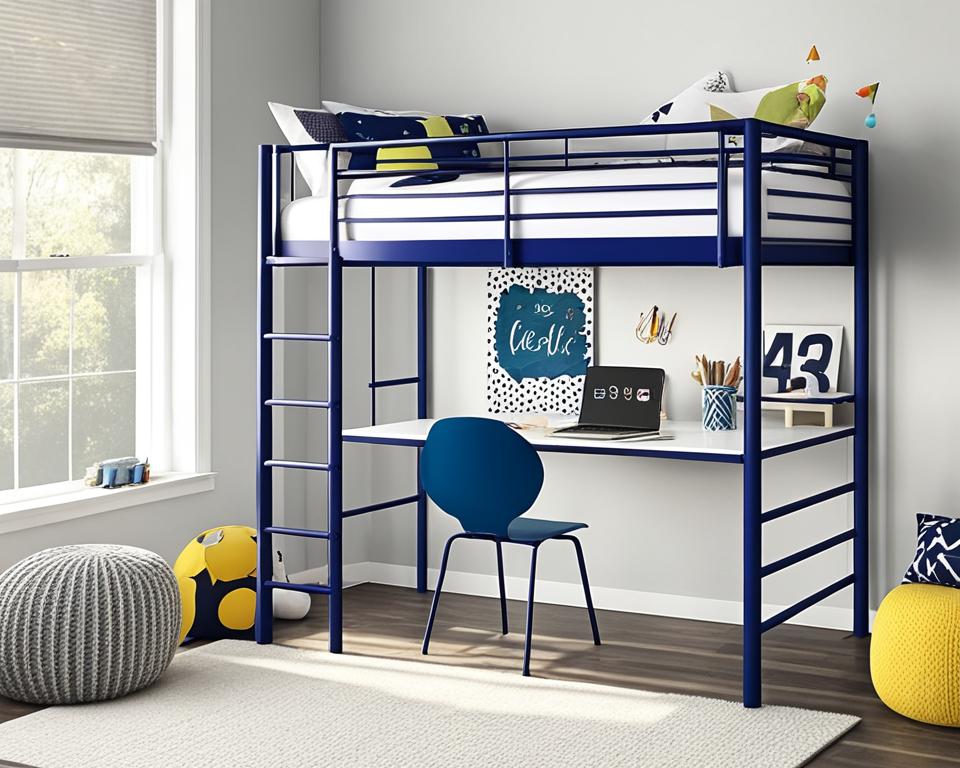 DHP Junior Twin Metal Loft Bed