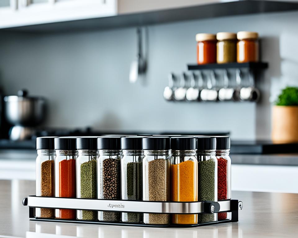 DIY Magnetic Spice Rack