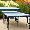 COSCO Deluxe 6 Foot x 30 Inch Fold-in-Half Blow Molded Folding Table