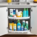 SimpleHouseware Under Sink 2-Tier Expandable Shelf Organizer