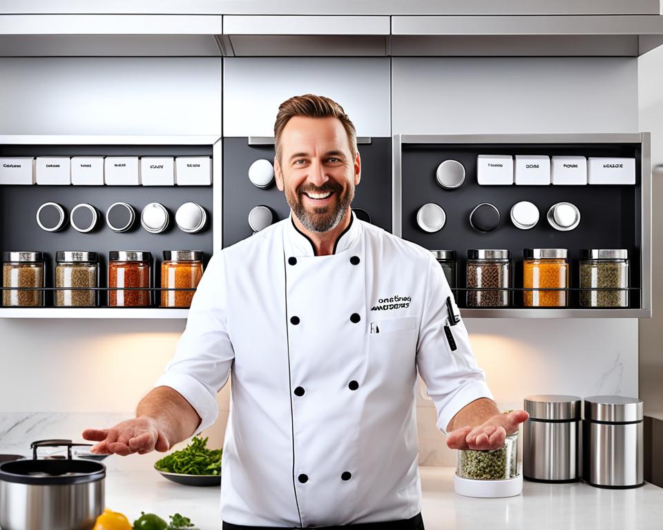 magnetic spice rack cooking