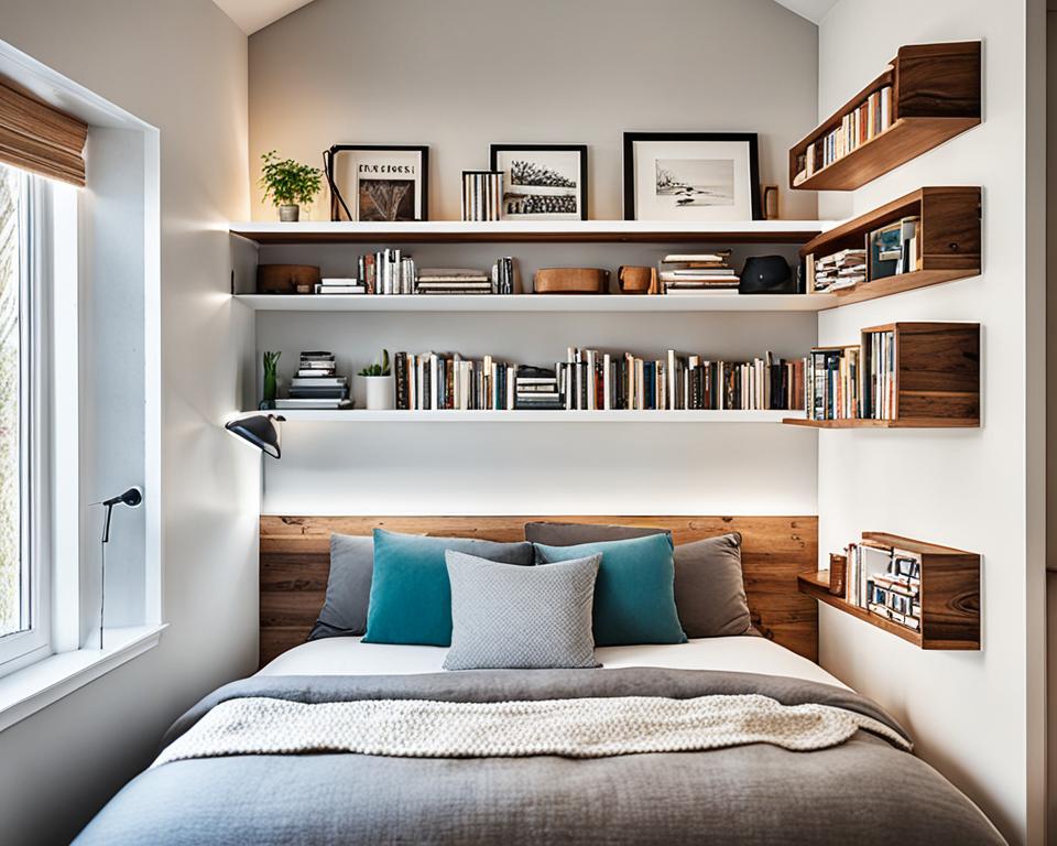 wall-mounted shelving