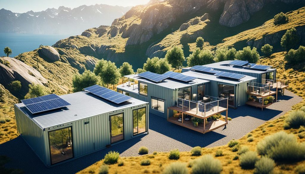 Off-grid container homes