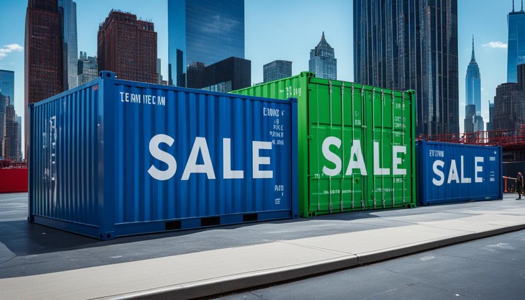 Shipping containers for sale in New York