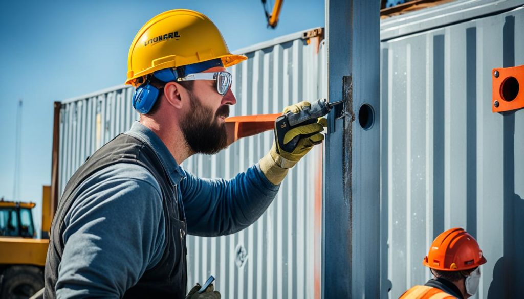 container home construction process