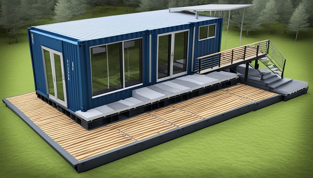 container home foundations