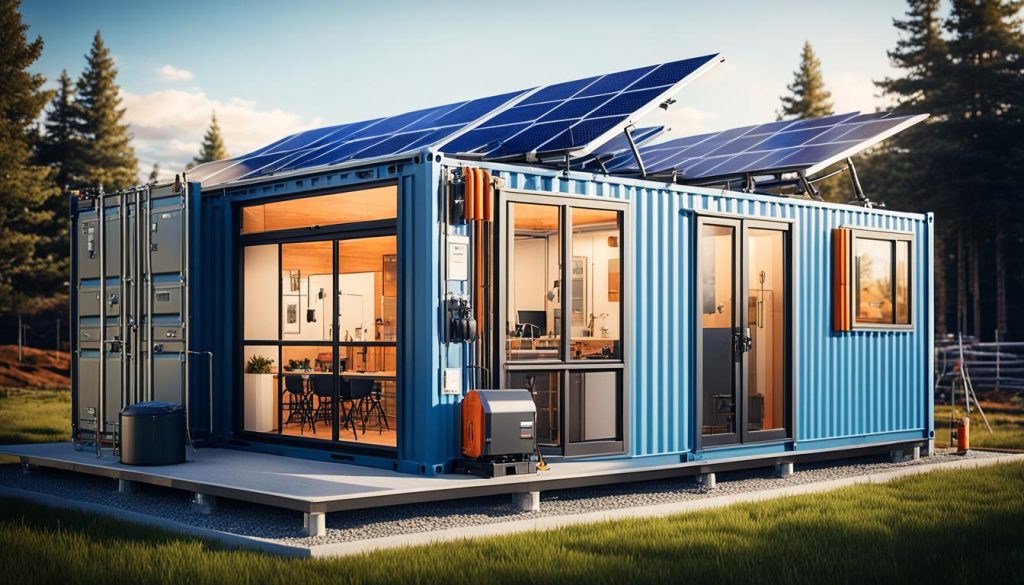 container home utilities and infrastructure