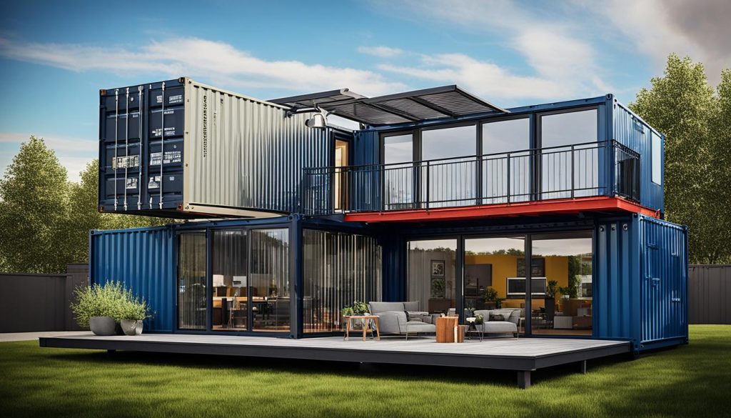 house made of shipping containers