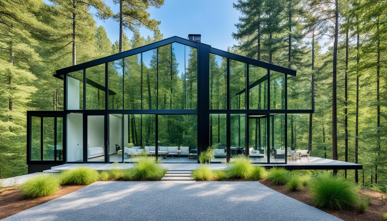 prefab glass house