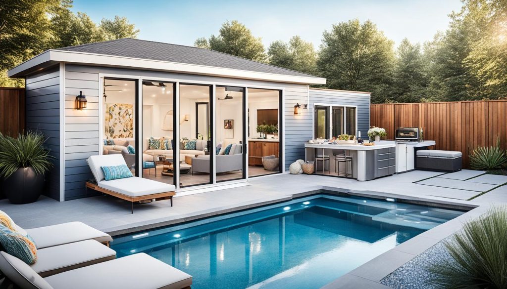 prefab pool house customization