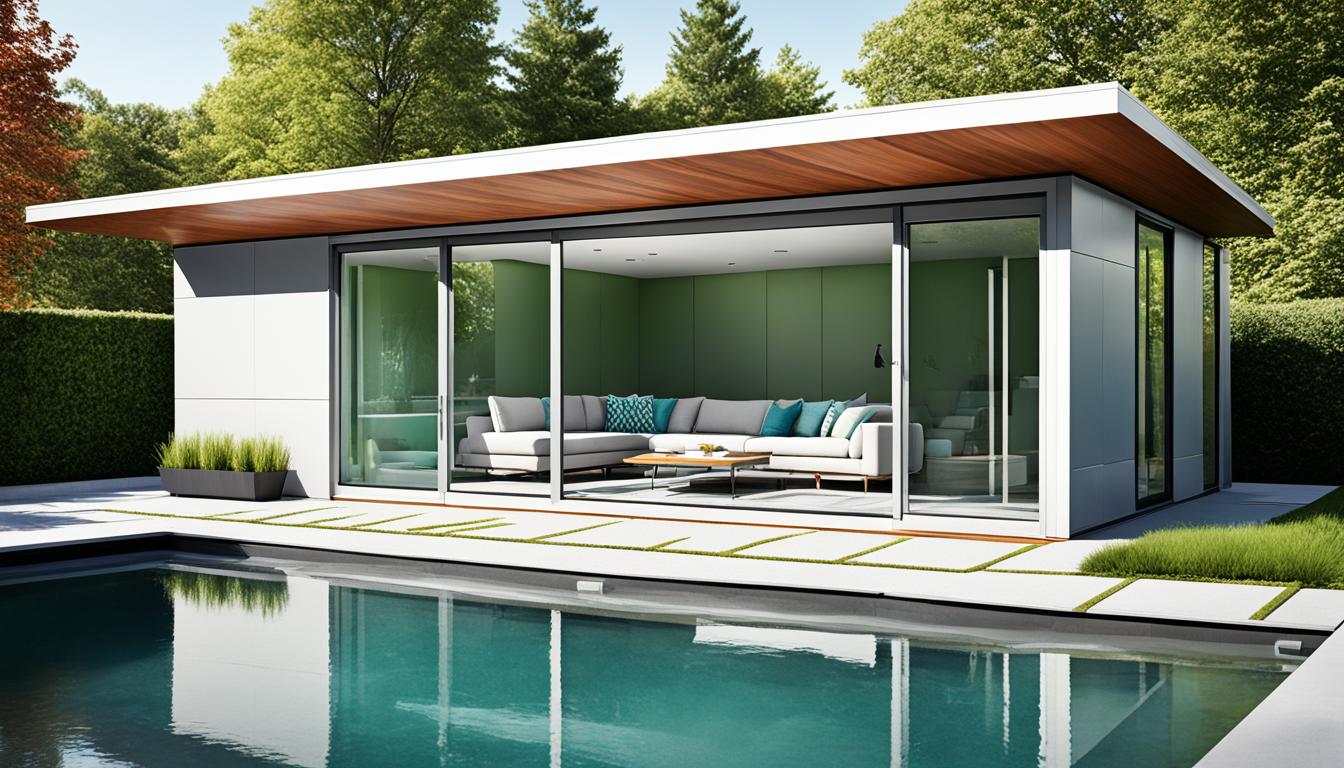 prefab pool house