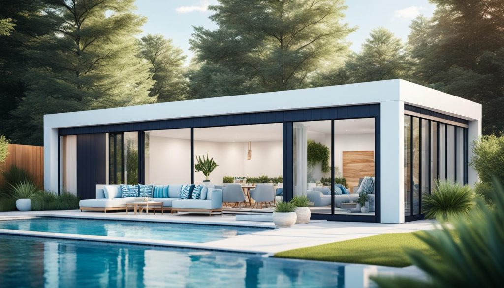 prefab pool houses