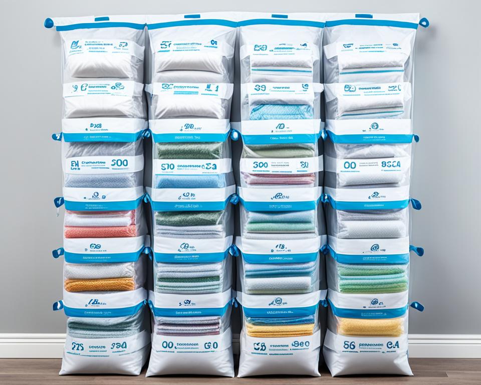 vacuum storage bag selection