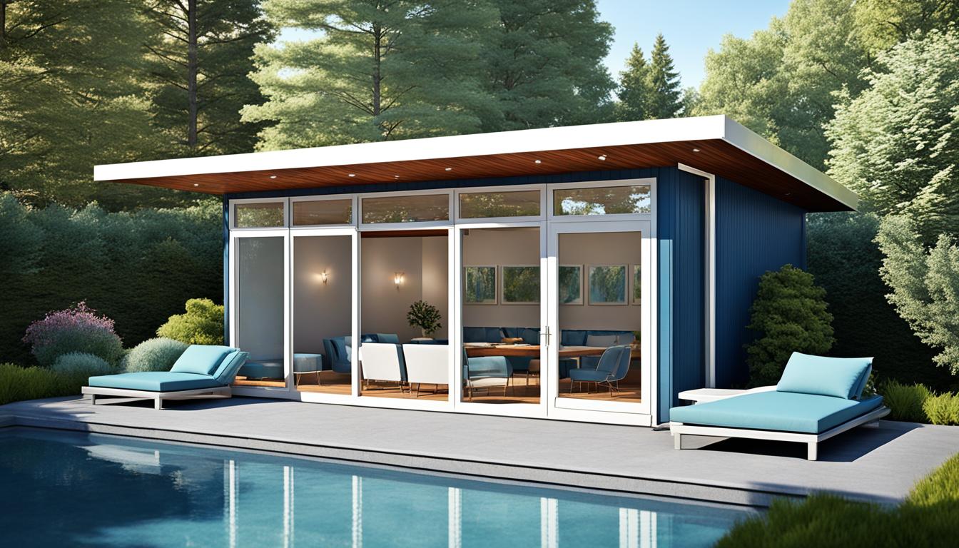 pool house prefab