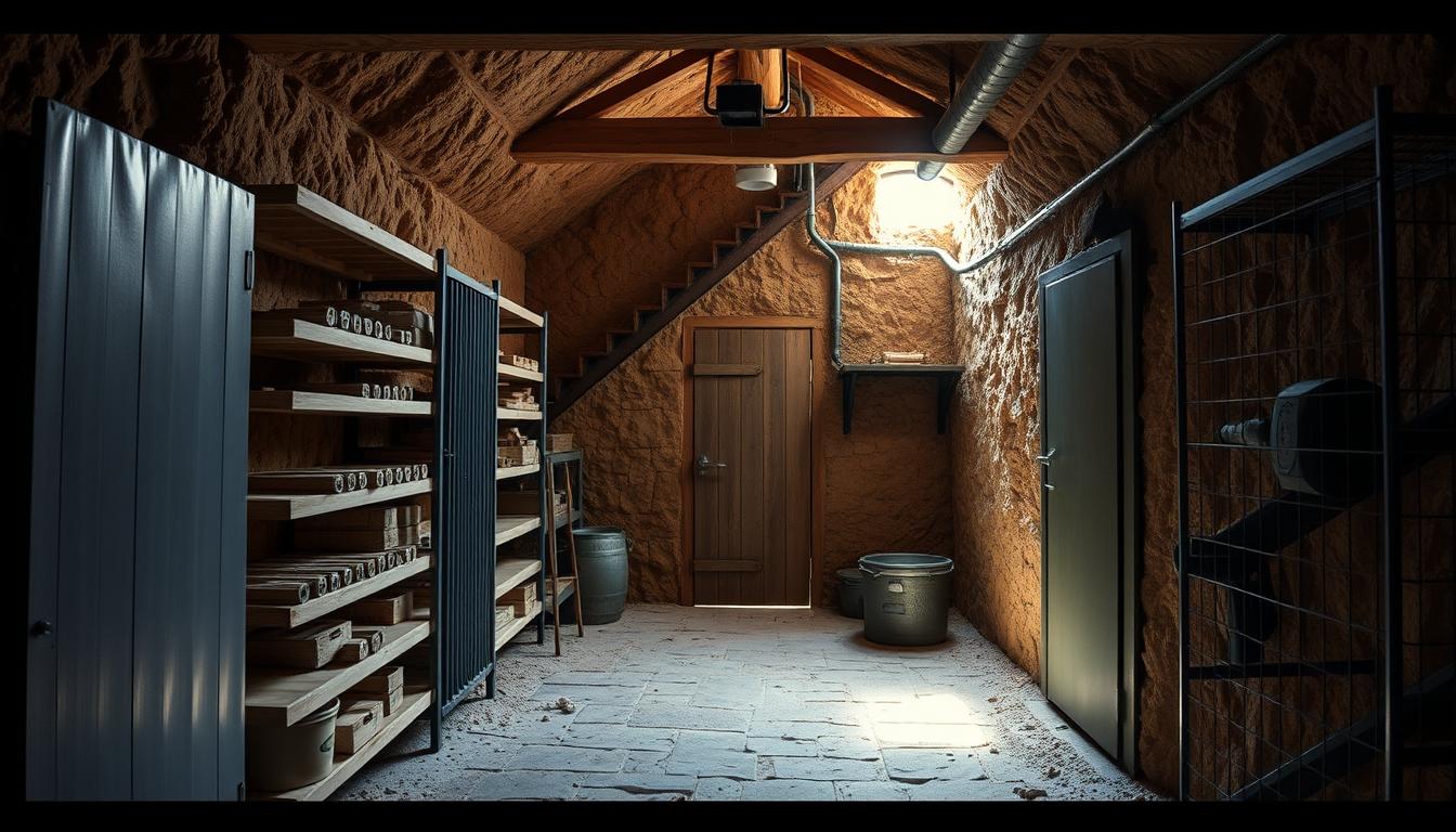 Materials for root cellar