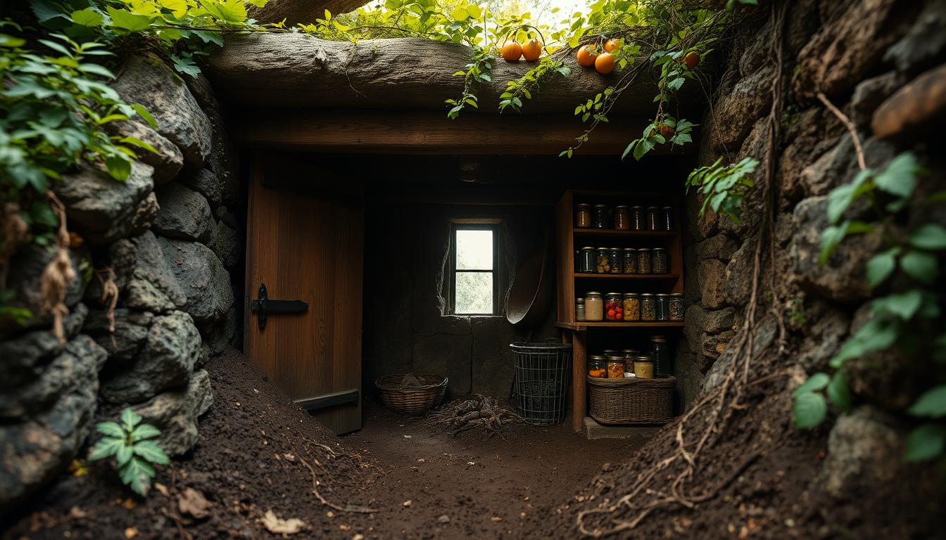 Underground root cellar