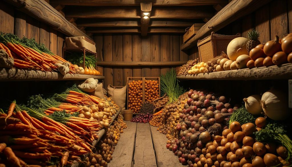 best vegetables for root cellars