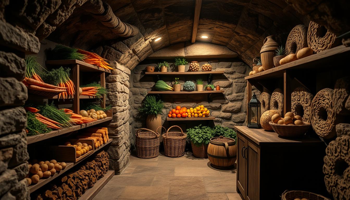 Using a basement as a root cellar